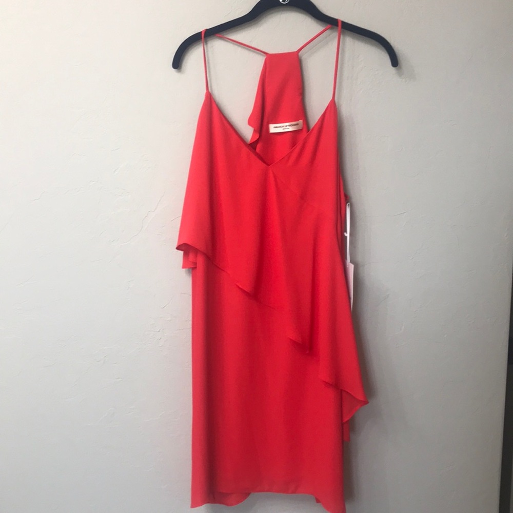 Amanda Uprichard rivage dress L. Candy apple